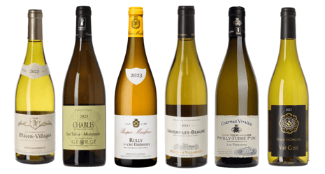 Vit Bourgogne Vinlåda