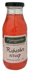 Rabarber sirup fra Hybengaarden