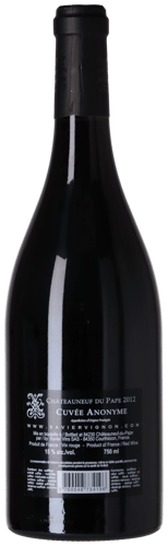 Xavier Chateauneuf du Pape Rouge Cuvée Anonyme 2012
