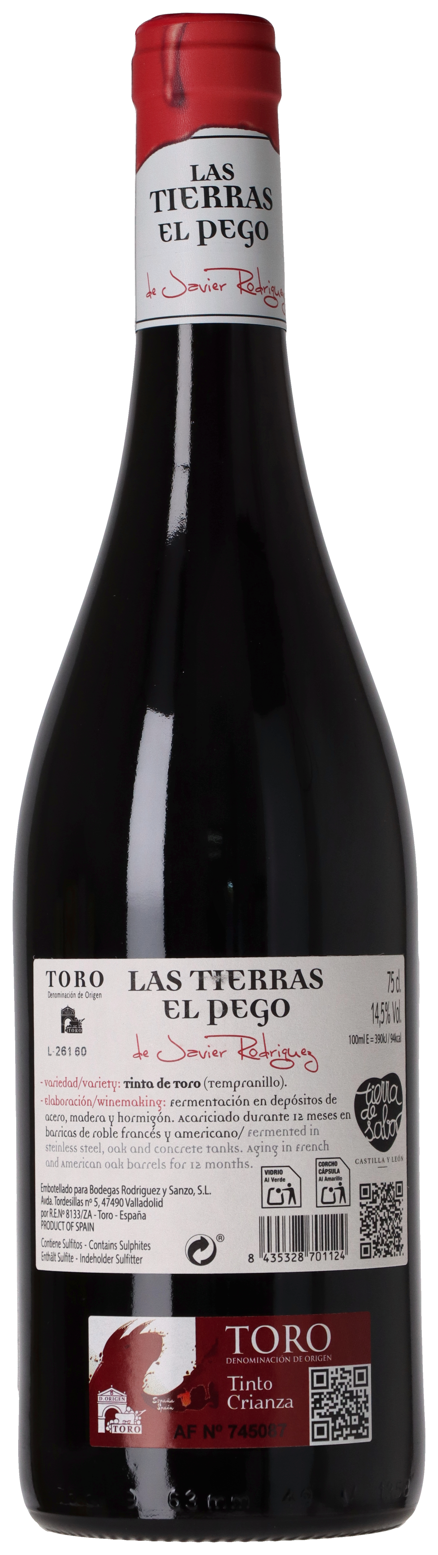 Köpa Las Tierras de Javier Rodriguez El Pego Toro 2020 | Supervin